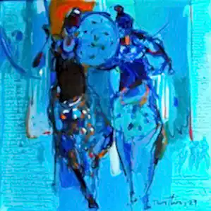 NURETTİN AKKAYA tarafından 2021 yılında 40x40 cm ölçülerinde Tuval üzeri yağlı boya tekniği ile yapılmıştır.