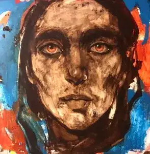 SEMA ÖCAL tarafından 2021 yılında 150x140 cm ölçülerinde Tuval üzeri yağlı boya tekniği ile yapılmıştır.