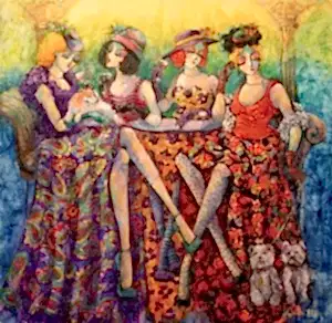 DERYA YILDIZ tarafından 2021 yılında 60x60 cm ölçülerinde Tuval üzeri yağlı boya tekniği ile yapılmıştır.