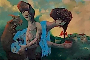 EROL PELİOĞLU tarafından 2021 yılında 60x90 cm ölçülerinde Tuval üzeri yağlı boya tekniği ile yapılmıştır.