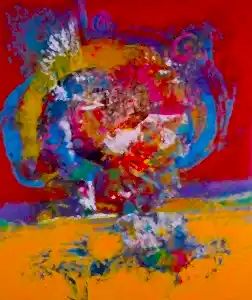 ENGİN KORKMAZ tarafından 2013 yılında 150x126 cm ölçülerinde Tuval üzeri akrilik boya tekniği ile yapılmıştır.