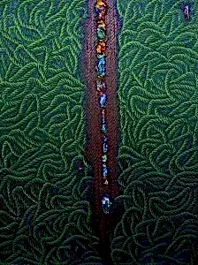 AHMET YEŞİL tarafından 2014 yılında 120x90 cm ölçülerinde Tuval üzeri yağlı boya tekniği ile yapılmıştır.