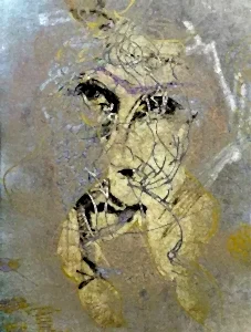 NECMETTİN ÖZLÜ tarafından 2016 yılında 120x90 cm ölçülerinde Hahnemühle Monet Tuval üzeri karışık teknik tekniği ile yapılmıştır.