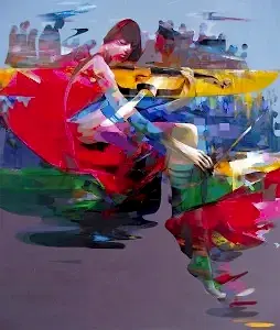 HAKAN ERASLAN tarafından 2016 yılında 150x126 cm ölçülerinde Tuval üzeri akrilik boya tekniği ile yapılmıştır.