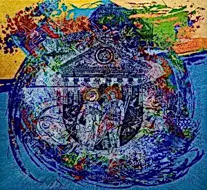 ENGİN KORKMAZ tarafından 2016 yılında 90x90 cm ölçülerinde Tuval üzeri akrilik boya tekniği ile yapılmıştır.