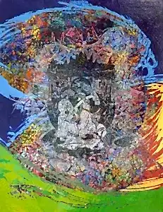 ENGİN KORKMAZ tarafından 2016 yılında 120x90 cm ölçülerinde Tuval üzeri akrilik boya tekniği ile yapılmıştır.