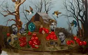 SEMA ÖCAL tarafından 2016 yılında 150x240 cm ölçülerinde Tuval üzeri yağlı boya tekniği ile yapılmıştır.