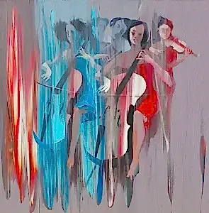 HAKAN ERASLAN tarafından 2017 yılında 70x70 cm ölçülerinde Tuvale üzeri akrilik boya boya tekniği ile yapılmıştır.