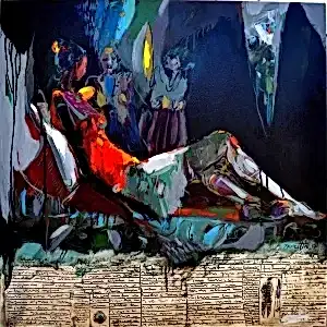 NURETTİN AKKAYA tarafından 2017 yılında 70x70 cm ölçülerinde Tuval üzeri yağlı boya tekniği ile yapılmıştır.