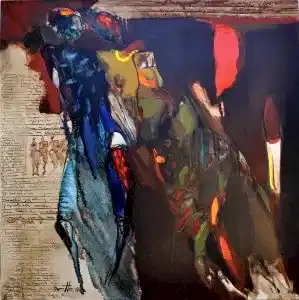 NURETTİN AKKAYA tarafından 2017 yılında 70x70 cm ölçülerinde Tuval üzeri yağlı boya tekniği ile yapılmıştır.