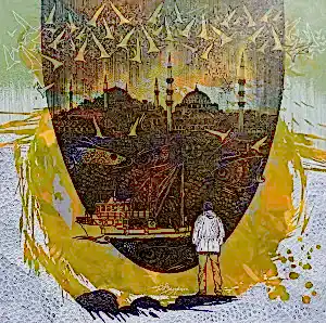 ENGİN KORKMAZ tarafından 2017 yılında 70x70 cm ölçülerinde Tuvale üzeri akrilik boya boya tekniği ile yapılmıştır.