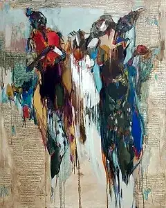 NURETTİN AKKAYA tarafından 2018 yılında 150x120 cm ölçülerinde Tuval üzeri yağlı boya tekniği ile yapılmıştır.