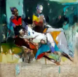 NURETTİN AKKAYA tarafından 2018 yılında 60x60 cm ölçülerinde Tuval üzeri yağlı boya tekniği ile yapılmıştır.