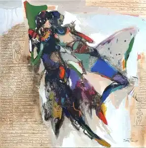 NURETTİN AKKAYA tarafından 2018 yılında 60x60 cm ölçülerinde Tuval üzeri yağlı boya tekniği ile yapılmıştır.