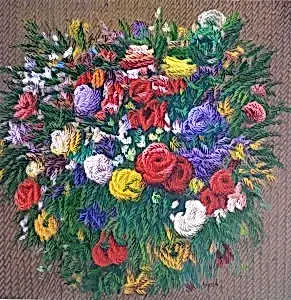 AHMET YEŞİL tarafından 2019 yılında 60x60 cm ölçülerinde Tuval üzeri yağlı boya tekniği ile yapılmıştır.