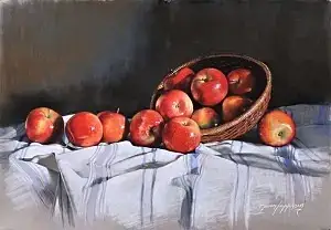 HASAN SAYGIN tarafından 2019 yılında 33x47 cm ölçülerinde Kağıt üzeri pastel boya tekniği ile yapılmıştır.