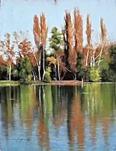 HASAN SAYGIN tarafından 2019 yılında 43x33 cm ölçülerinde Kağıt üzeri pastel boya tekniği ile yapılmıştır.