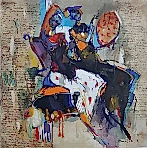 NURETTİN AKKAYA tarafından 2019 yılında 60x60 cm ölçülerinde Tuval üzeri yağlı boya tekniği ile yapılmıştır.