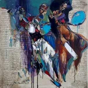 NURETTİN AKKAYA tarafından 2019 yılında 60x60 cm ölçülerinde Tuval üzeri yağlı boya tekniği ile yapılmıştır.