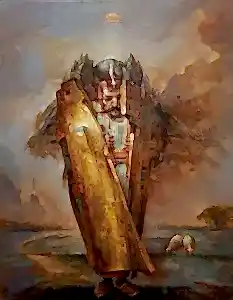 ADEM BAŞPINAR tarafından 2019 yılında 80x60 cm ölçülerinde Tuval üzeri yağlı boya tekniği ile yapılmıştır.