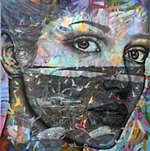 ENGİN KORKMAZ tarafından 2019 yılında 90x90 cm ölçülerinde Tuval üzeri akrilik boya tekniği ile yapılmıştır.