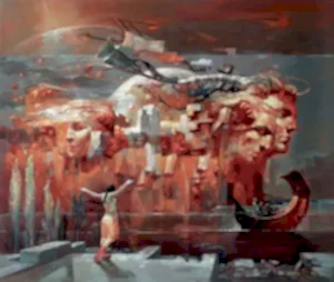 ADEM BAŞPINAR tarafından 2025 yılında 100x120 cm ölçülerinde Tuval üzeri akrilik boya tekniği ile yapılmıştır.