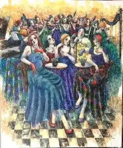 DERYA YILDIZ tarafından 2025 yılında 120x100 cm ölçülerinde Tuval üzeri yağlı boya tekniği ile yapılmıştır.