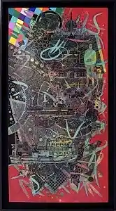 ENGİN KORKMAZ tarafından 2025 yılında 110x56 cm ölçülerinde Tuval üzeri akrilik boya tekniği ile yapılmıştır.