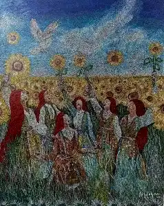 MURAT ÖZDOĞRU tarafından 2025 yılında 150x120 cm ölçülerinde Tuval üzeri akrilik boya tekniği ile yapılmıştır.