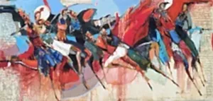 NURETTİN AKKAYA tarafından 2025 yılında 70x150 cm ölçülerinde Tuval üzeri yağlı boya tekniği ile yapılmıştır.