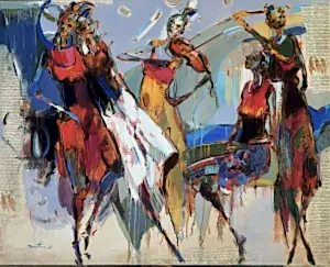 NURETTİN AKKAYA tarafından 2025 yılında 120x150 cm ölçülerinde Tuval üzeri yağlı boya tekniği ile yapılmıştır.