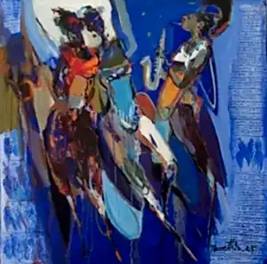 NURETTİN AKKAYA tarafından 2025 yılında 60x60 cm ölçülerinde Tuval üzeri yağlı boya tekniği ile yapılmıştır.