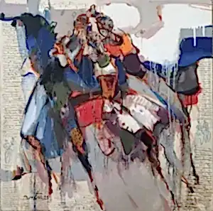 NURETTİN AKKAYA tarafından 2025 yılında 60x60 cm ölçülerinde Tuval üzeri yağlı boya tekniği ile yapılmıştır.