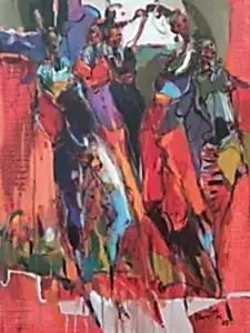 NURETTİN AKKAYA tarafından 2025 yılında 80x60 cm ölçülerinde Tuval üzeri yağlı boya tekniği ile yapılmıştır.