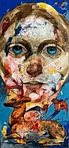 SEMA ÖCAL tarafından 2025 yılında 150x70 cm ölçülerinde Tuval üzeri yağlı boya tekniği ile yapılmıştır.