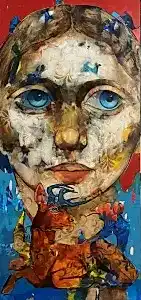 SEMA ÖCAL tarafından 2025 yılında 150x70 cm ölçülerinde Tuval üzeri yağlı boya tekniği ile yapılmıştır.