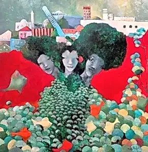 EROL PELİOĞLU tarafından 2025 yılında 100x100 cm ölçülerinde Tuval üzeri yağlı boya tekniği ile yapılmıştır.