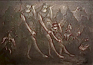 SERTAP YEĞİN tarafından 2025 yılında 28x40 cm ölçülerinde Kağıt üzeri desen tekniği ile yapılmıştır.