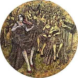 DERYA YILDIZ tarafından 2025 yılında 80x80 cm ölçülerinde Tuval üzeri yağlı boya tekniği ile yapılmıştır.