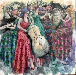 DERYA YILDIZ tarafından 2025 yılında 60x60 cm ölçülerinde Tuval üzeri yağlı boya tekniği ile yapılmıştır.