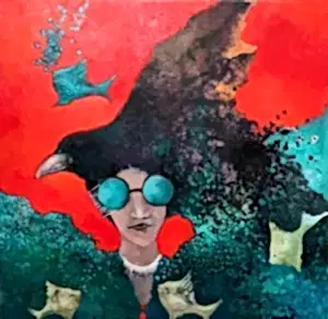 EROL PELİOĞLU tarafından 2025 yılında 60x60 cm ölçülerinde Tuval üzeri yağlı boya tekniği ile yapılmıştır.