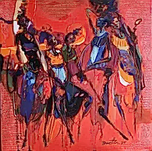 NURETTİN AKKAYA tarafından 2025 yılında 60x60 cm ölçülerinde Tuval üzeri yağlı boya tekniği ile yapılmıştır.