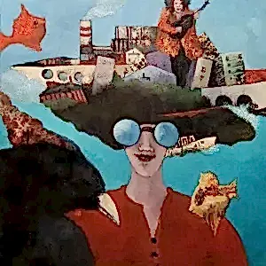 EROL PELİOĞLU tarafından 2025 yılında 60x60 cm ölçülerinde Tuval üzeri yağlı boya tekniği ile yapılmıştır.