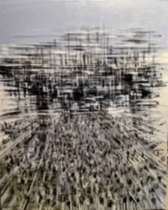 AYHAN ÇETİN tarafından 2024 yılında 150x120 cm ölçülerinde Tuval üzeri akrilik boya tekniği ile yapılmıştır.