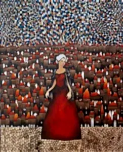 BİNNUR YÜCEBAŞ RUOCCO tarafından 2024 yılında 100x80 cm ölçülerinde Tuval üzeri yağlı boya tekniği ile yapılmıştır.