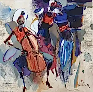 NURETTİN AKKAYA tarafından 2024 yılında 60x60 cm ölçülerinde Tuval üzeri yağlı boya tekniği ile yapılmıştır.