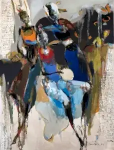 NURETTİN AKKAYA tarafından 2024 yılında 80x60 cm ölçülerinde Tuval üzeri yağlı boya tekniği ile yapılmıştır.