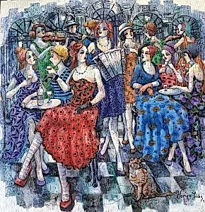 DERYA YILDIZ tarafından 2024 yılında 60x60 cm ölçülerinde Tuval üzeri yağlı boya tekniği ile yapılmıştır.