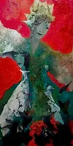 EROL PELİOĞLU tarafından 2024 yılında 140x70 cm ölçülerinde Tuval üzeri yağlı boya tekniği ile yapılmıştır.