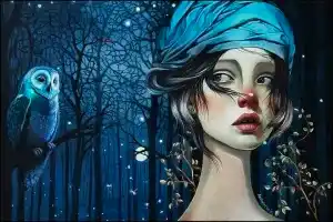 ZEKİYE AKALIN tarafından 2024 yılında 40x60 cm ölçülerinde Tuval üzeri akrilik boya tekniği ile yapılmıştır.